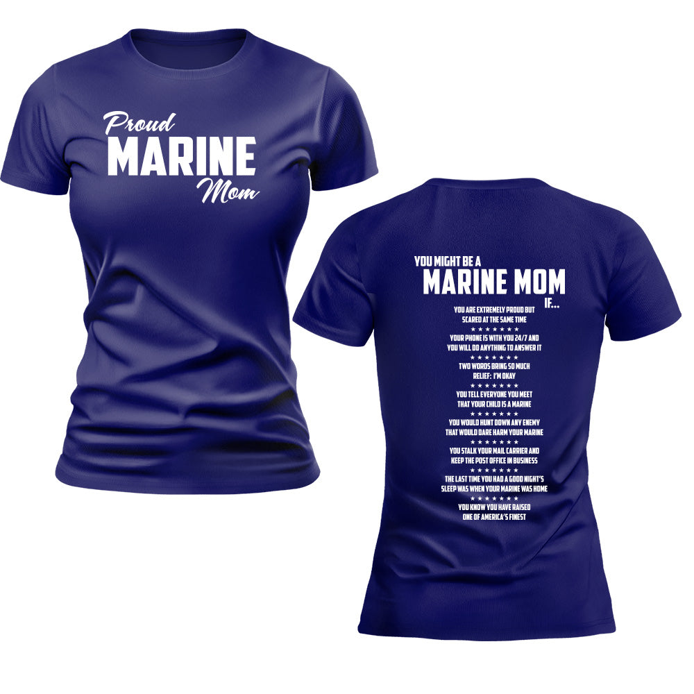 Women's You Might Be a Marine Family If Marine Graduation T-shirt