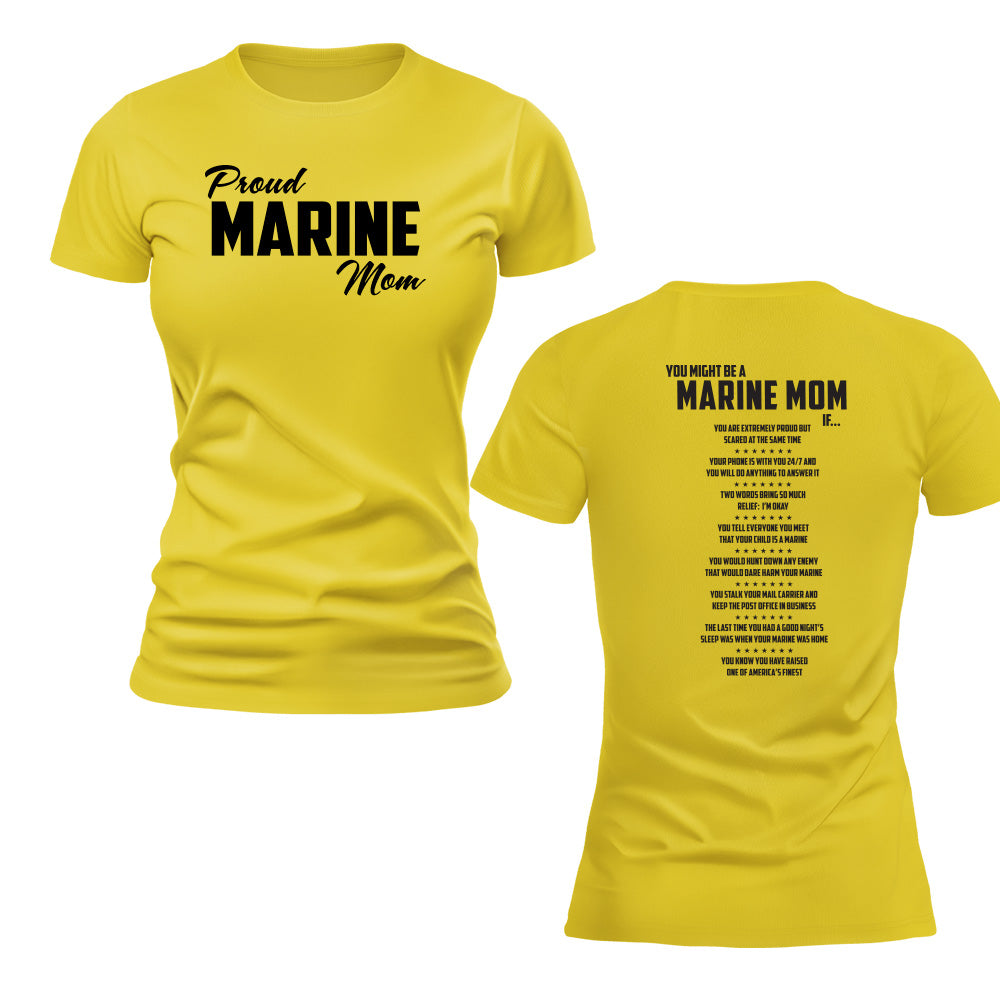 Women's You Might Be a Marine Family If Marine Graduation T-shirt