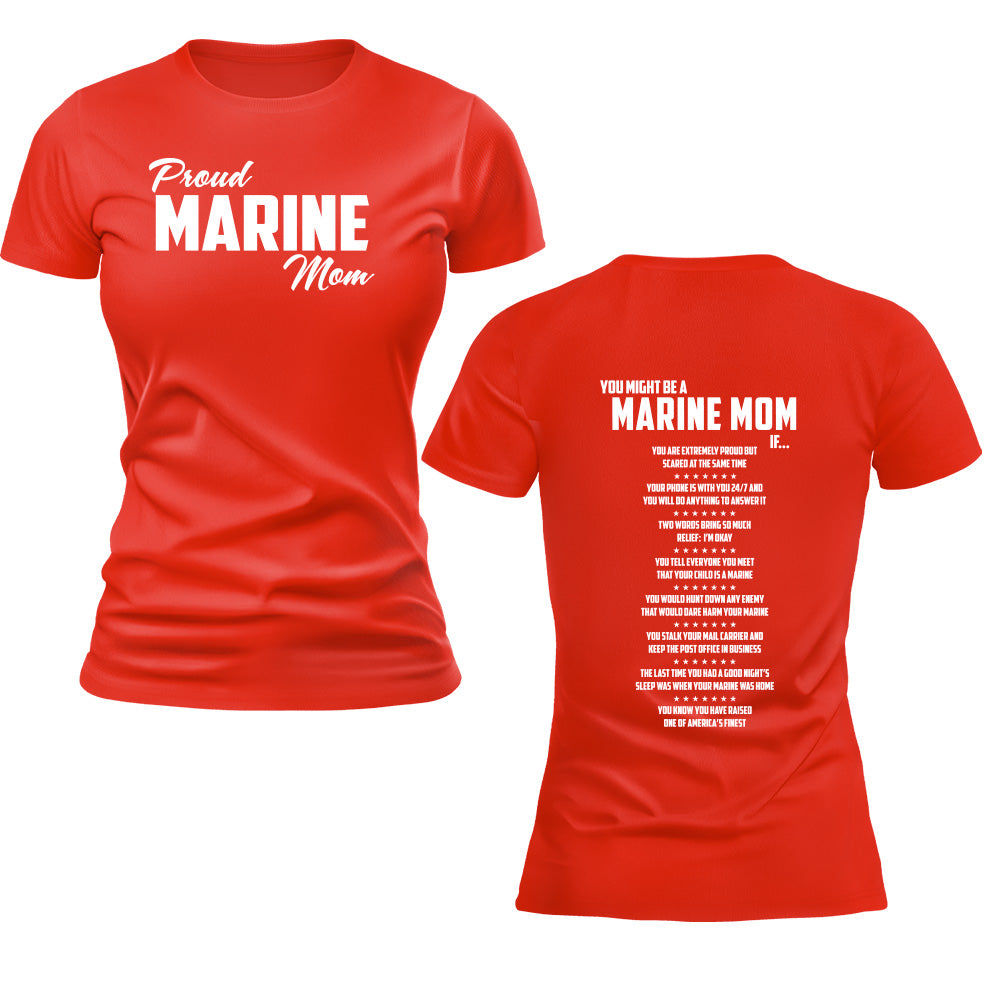 Women's You Might Be a Marine Family If Marine Graduation T-shirt